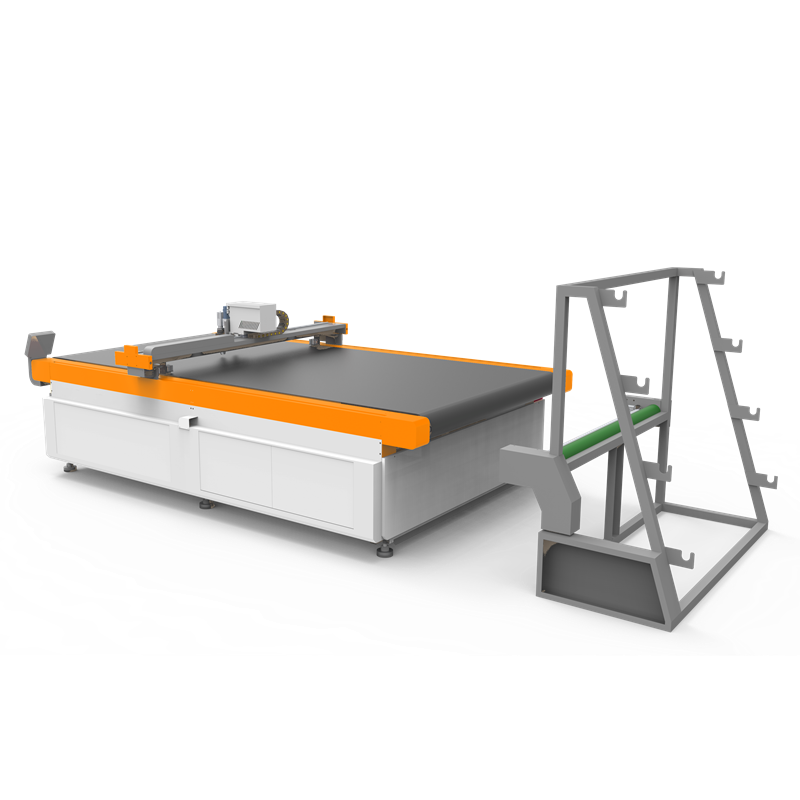 Jinan Round Cutting Machine for Fabrics with Auto Feeding Able Textile Cnc Machine