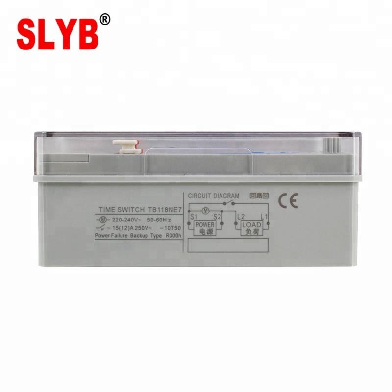 24Hour Auto off 220V 230V Analog Mechanical Weekly Rotary Time Control Switch TB118N Timer with Battery