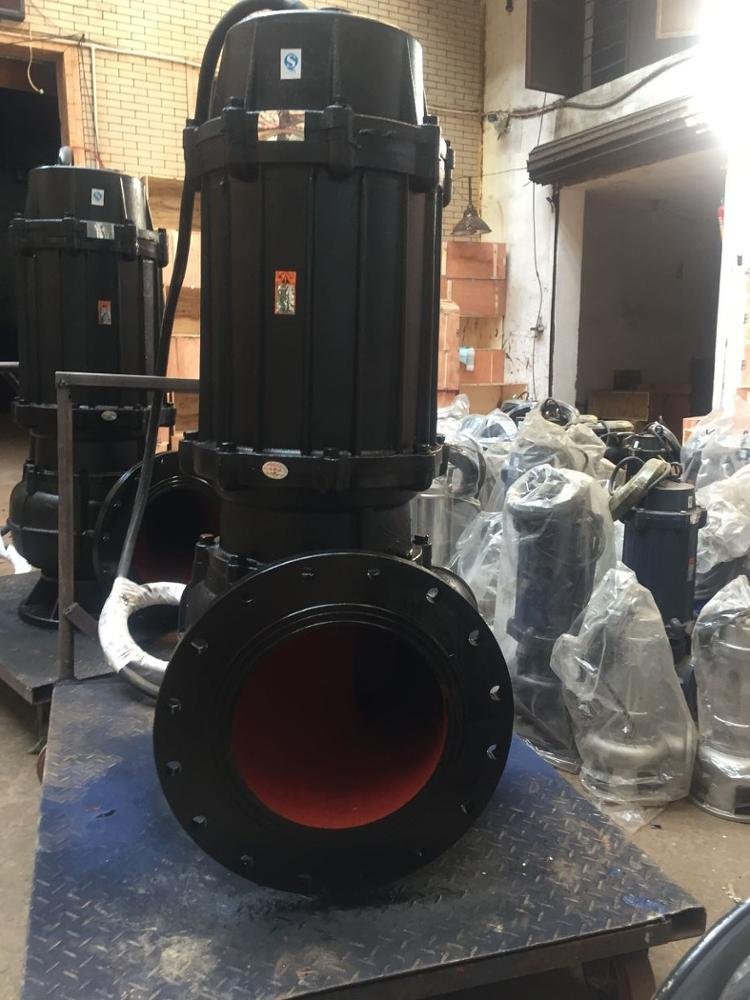 1 5kw Submersible Sewage Cast Iron Non-clog Submersible Sewage Pump Wq Details Centrifuga Waste Sludge Pump Complete with Motor