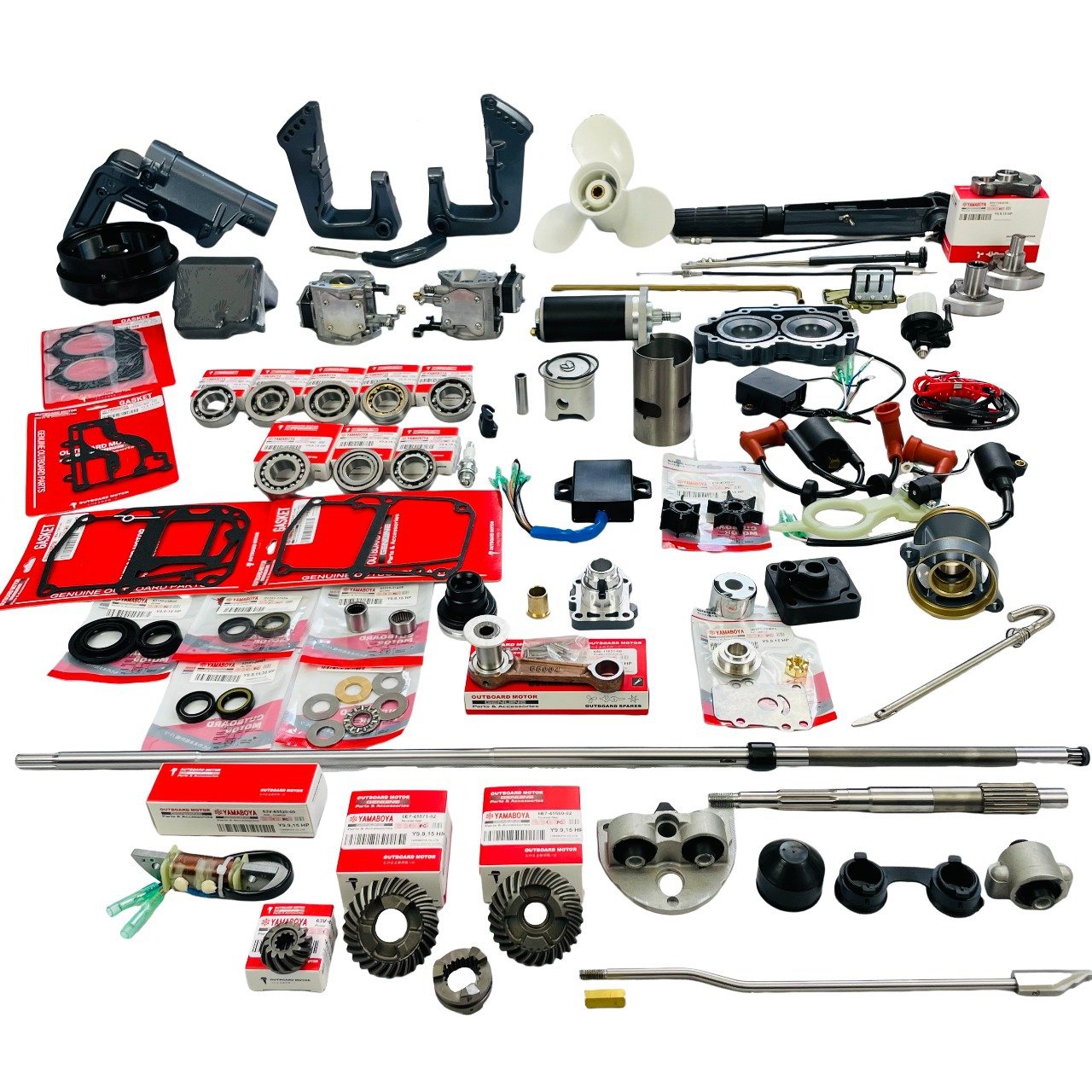 Yamahaa 4Stroke 60HP Outboard Boat Engine Motor Tiller Handle Spare Parts 69W-W0084-01-4D Handle Steering Assy