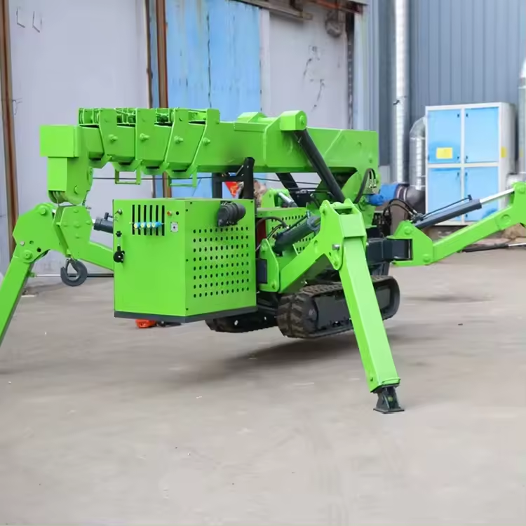 Hydraulic Crawler Cranes Battery Operated Construction Equipment Electric Electric Movable Hoist Spider Crane