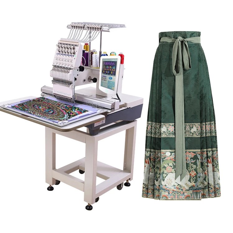 China Supplier Cheapest 1/2/4 Heads 9/12/15 Needles Auto Smart Home Clothes Garment Factory Use Embroidery Machine