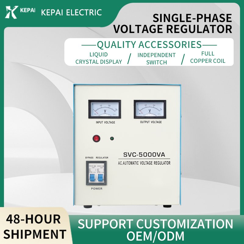 Factory Direct Sale 220V Pointer Single Phase 5000VA Automatic Voltage Stabilizer