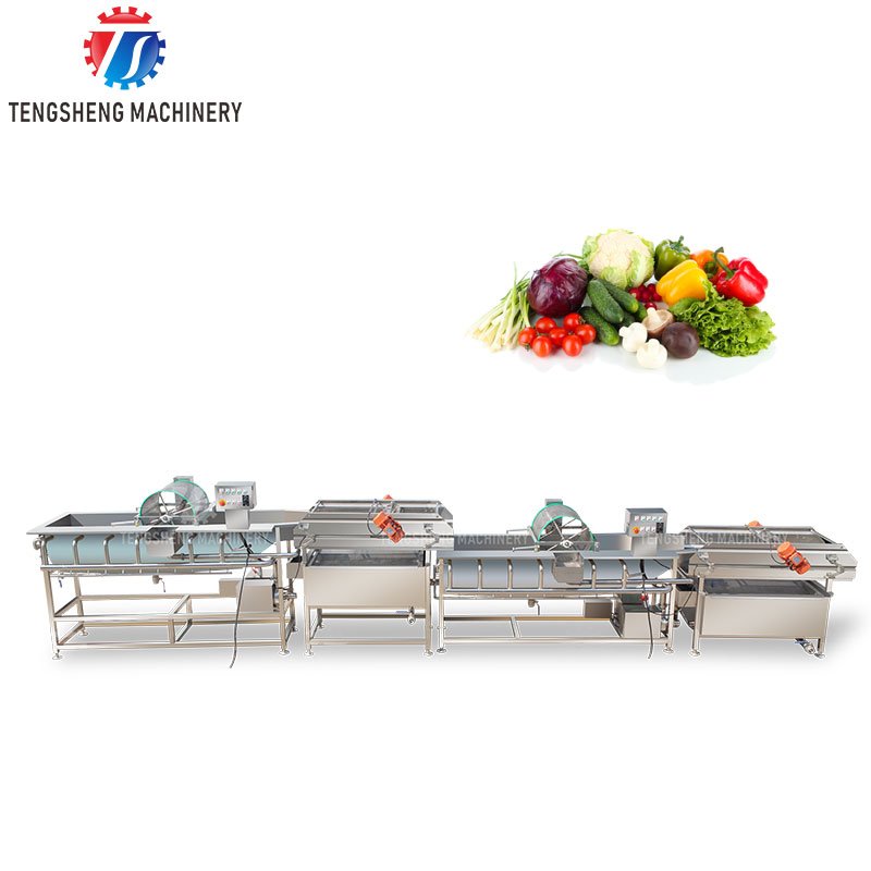 Double Vortex Vegetable Washing Machine Automatic Cabbage Cassava Potato Carrot Cleaning Production Line