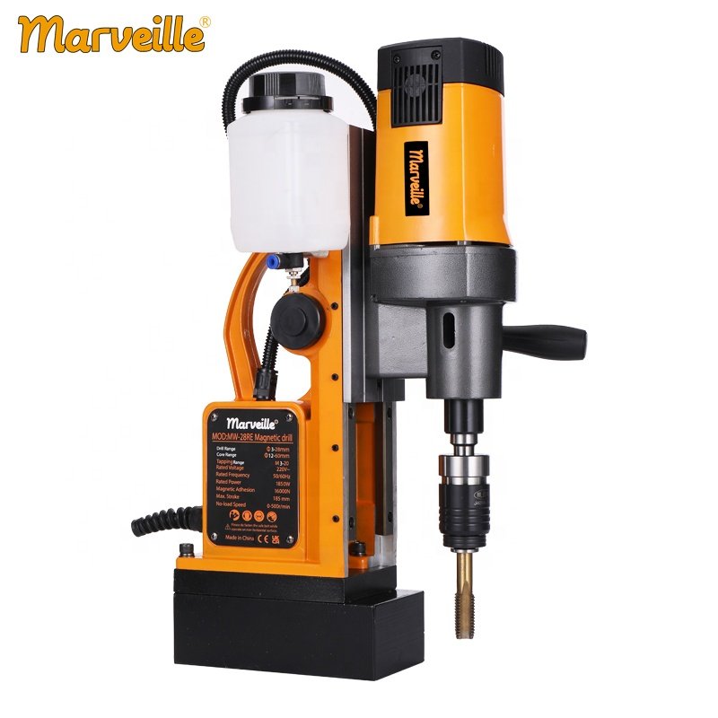 Marveille MW-25RE 25MM MT2 15500N High Quality Professional Fast Magnetic Drill Tap Machine Automatic 3 Speed Magnetic Drill