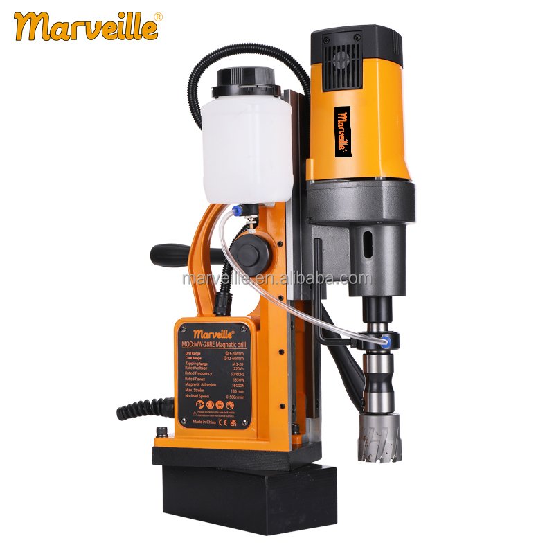 Marveille MW-25RE 25MM MT2 15500N High Quality Professional Fast Magnetic Drill Tap Machine Automatic 3 Speed Magnetic Drill