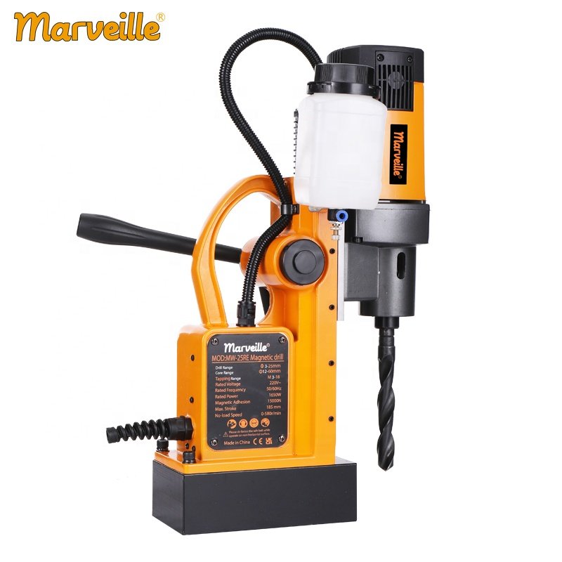 Marveille MW-25RE 25MM MT2 15500N High Quality Professional Fast Magnetic Drill Tap Machine Automatic 3 Speed Magnetic Drill