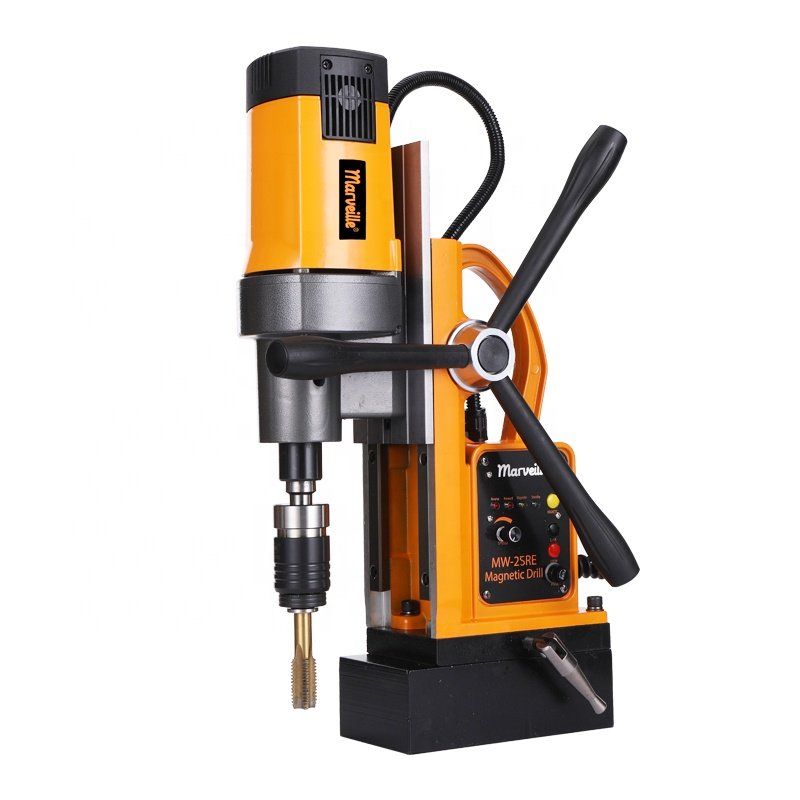 Marveille MW-25RE 25MM MT2 15500N High Quality Professional Fast Magnetic Drill Tap Machine Automatic 3 Speed Magnetic Drill