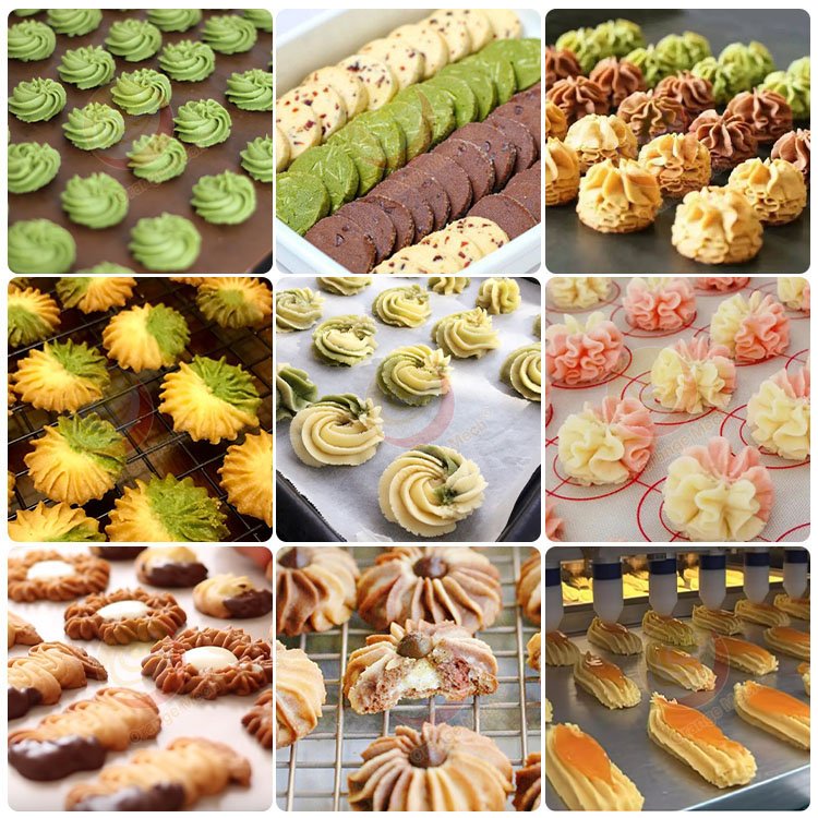 Auto Extrusion and Wire Cutter Semi Meringue Cookie Dough Cut Small Biscuit Make Machine Price