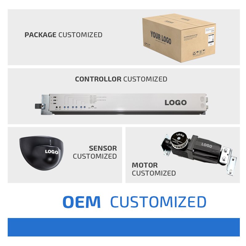 TURTECH SW100 SLIM Big Upgrade High Performance Easy Simple Installation Adjustment Reliable Automatic Swing Glass Door Motor