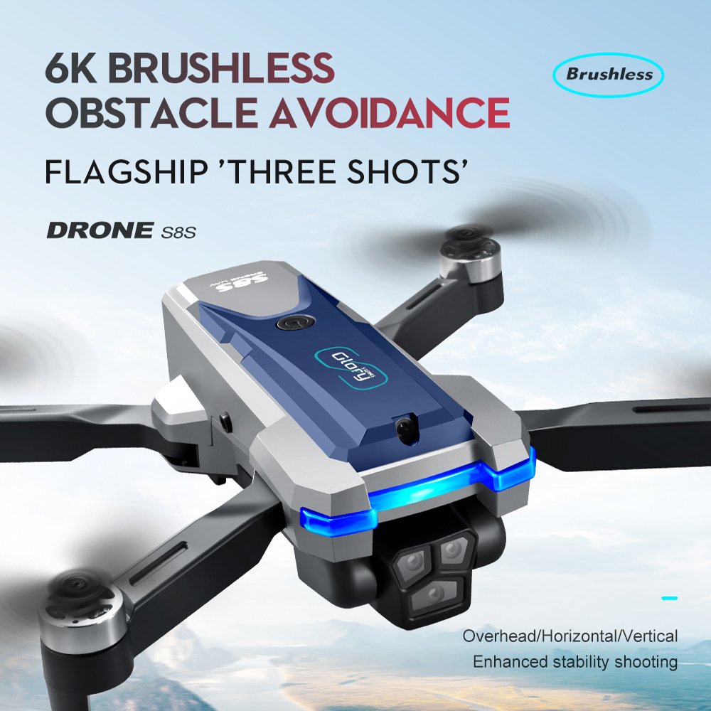 S8S Camera Brushless Drone Avoidance Aerial Photography Drone Remote-controlled Aircraft