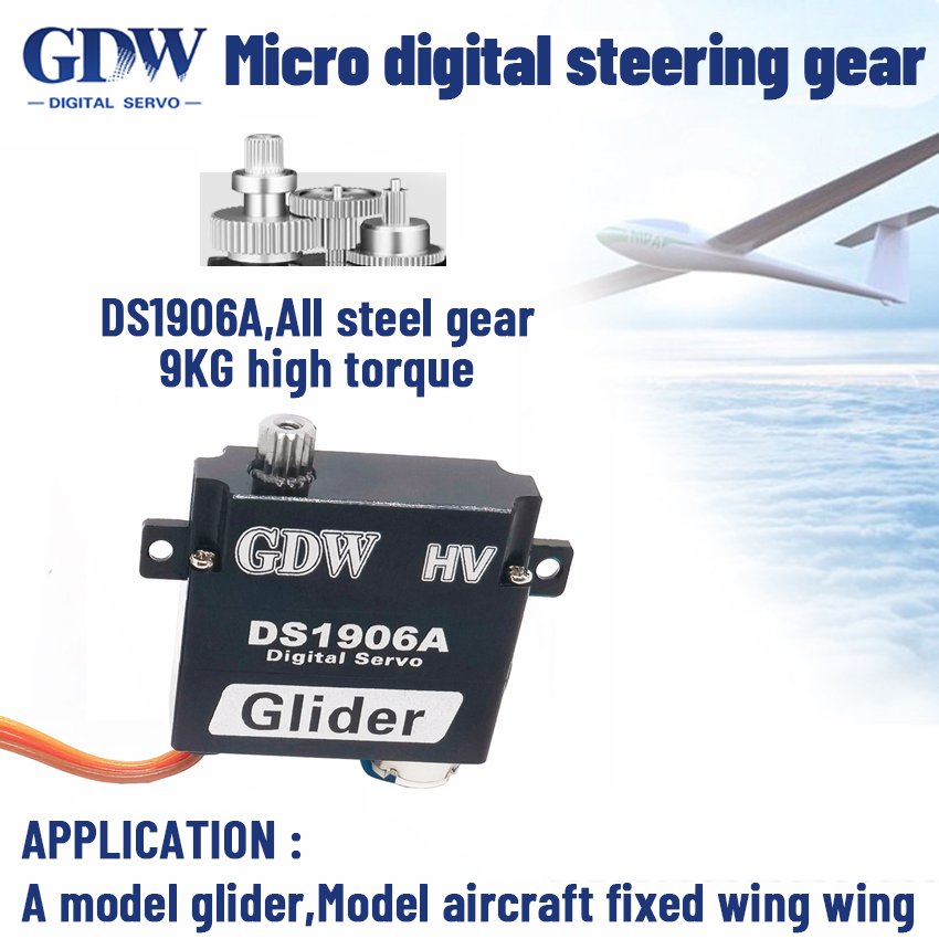 3.2KG High-Speed Digital Servo 8g 9g Metal Gear RC Glider Fixed-Wing Motors Accessories for Drones