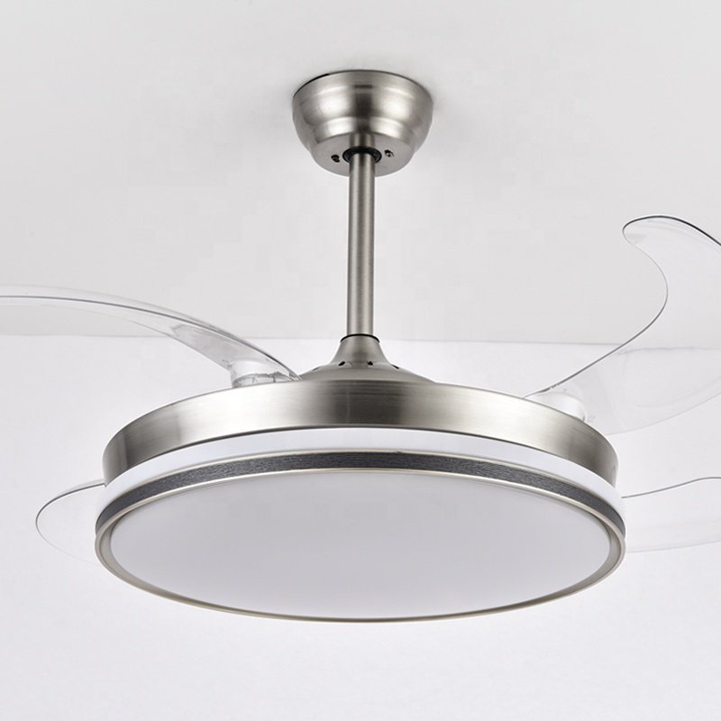 Y195 Modern Remote Control 42 in Bladeless 110/220v Ceiling Fans with Lights Lamp Led Designer Luz Con Ventilador Oculto Techo