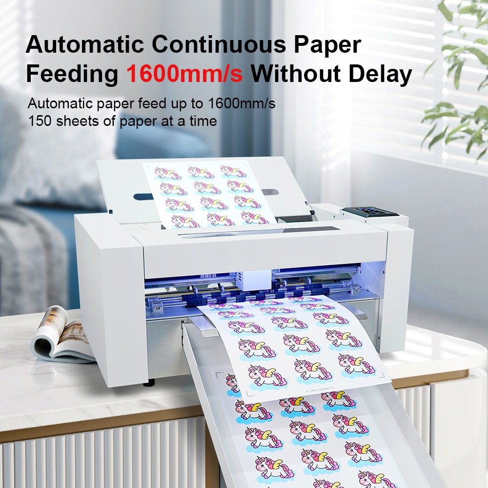 Skycut ZD350 A3+ CCD Camera Digital Die Cutting Machine for Vinyl Stickers Auto Feeding and Contour Cutter