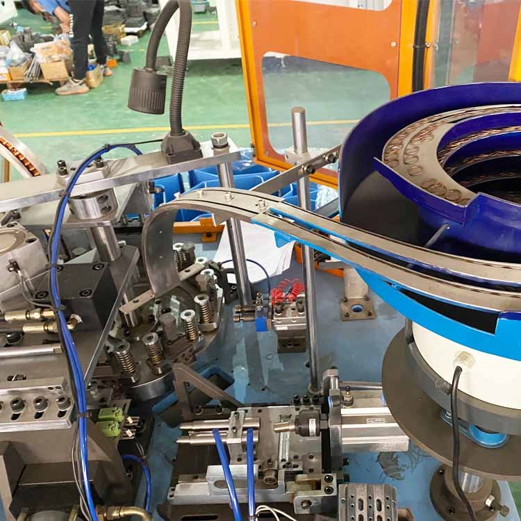 Automatic Copper U Return Tube Copper Welding Ring Assembly Tube End Flaring Insertion Machine