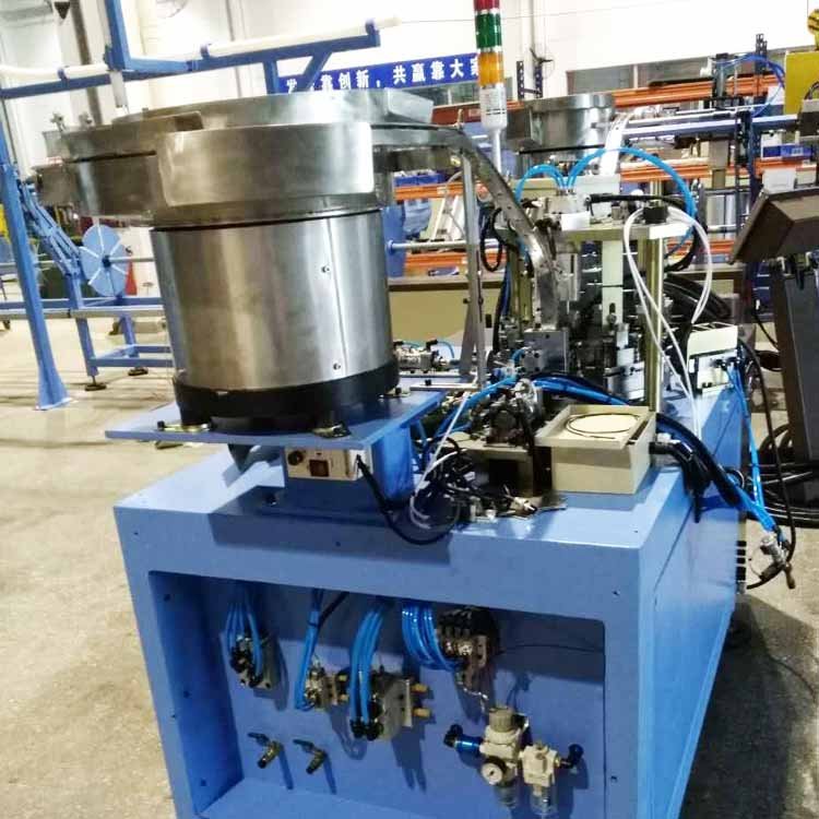 Automatic Copper U Return Tube Copper Welding Ring Assembly Tube End Flaring Insertion Machine