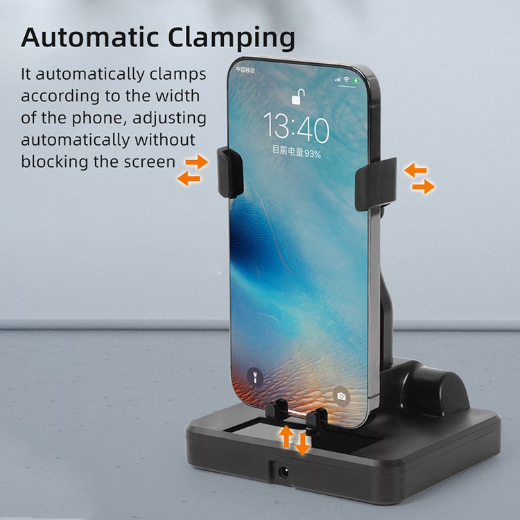 Auto Clamping Rechargeable Mute Timed Automatic Swing Device Mobile Phone Shaker