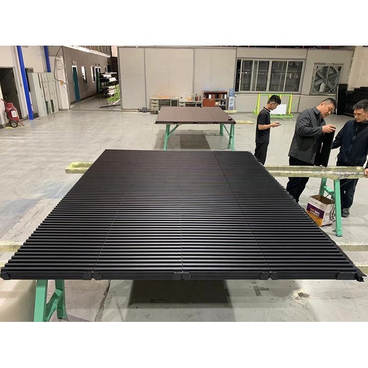 3.0mm Thick Aluminum Alloy Invisible Grille Electric Garage Door Manufacturer