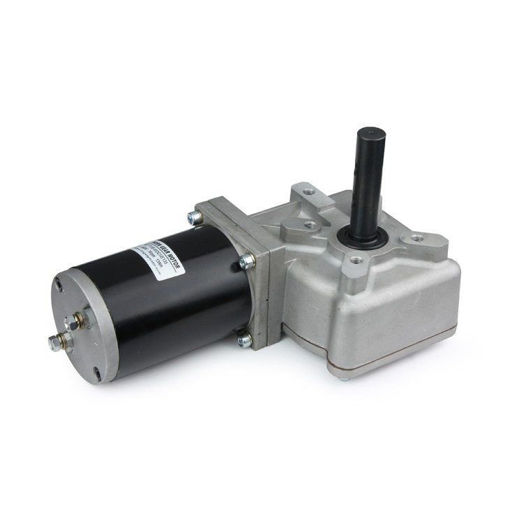 73mm 90 Degree Angle 24V 12V DC High Torque Worm Gear Motor for Golf Trolleys