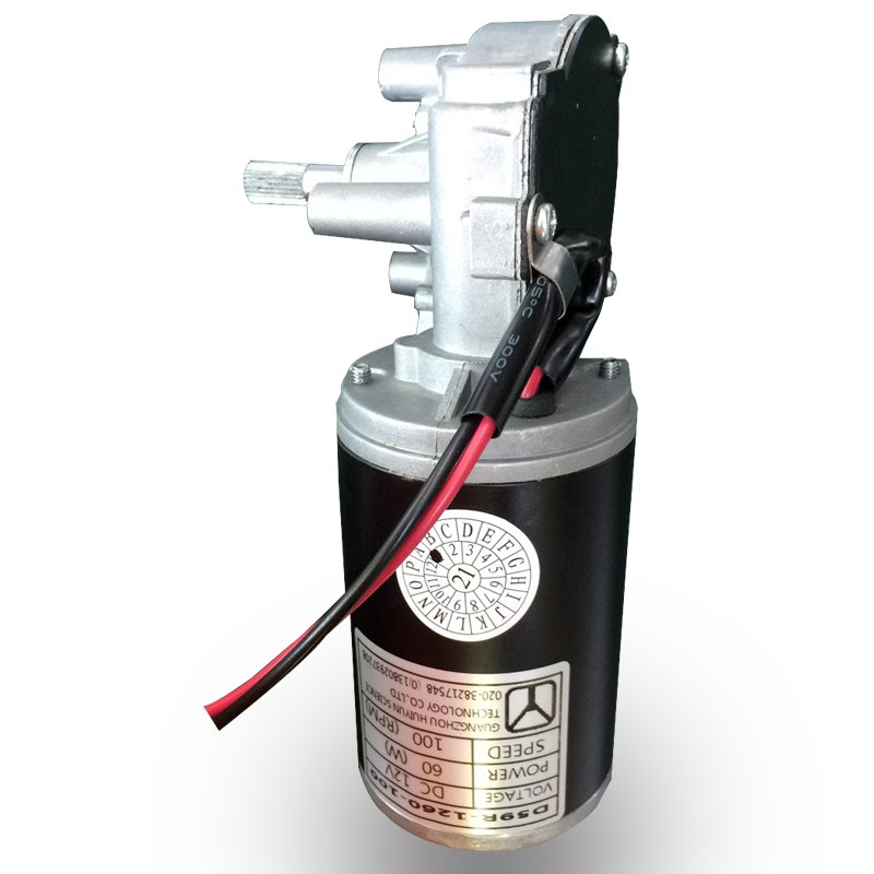 High Torque Geared Dc Motor 12V 20Nm Garage Motors Low Rpm Auto Garage Door Motor