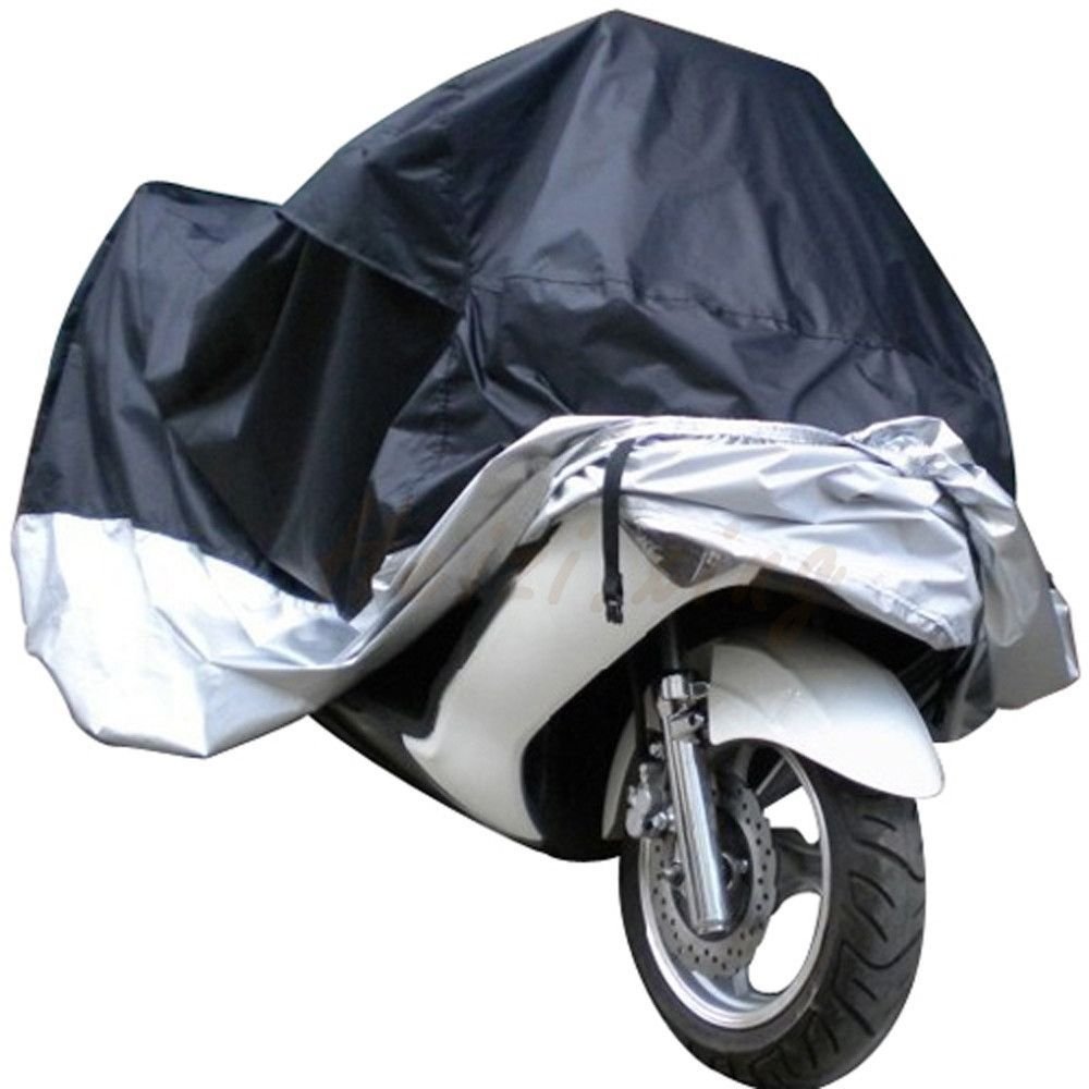 190T Polyester Custom Logo UV Protector Waterproof Dustproof Motorcycle Rain Cover Folding Motorcycle Cover Waterproof Outdoor