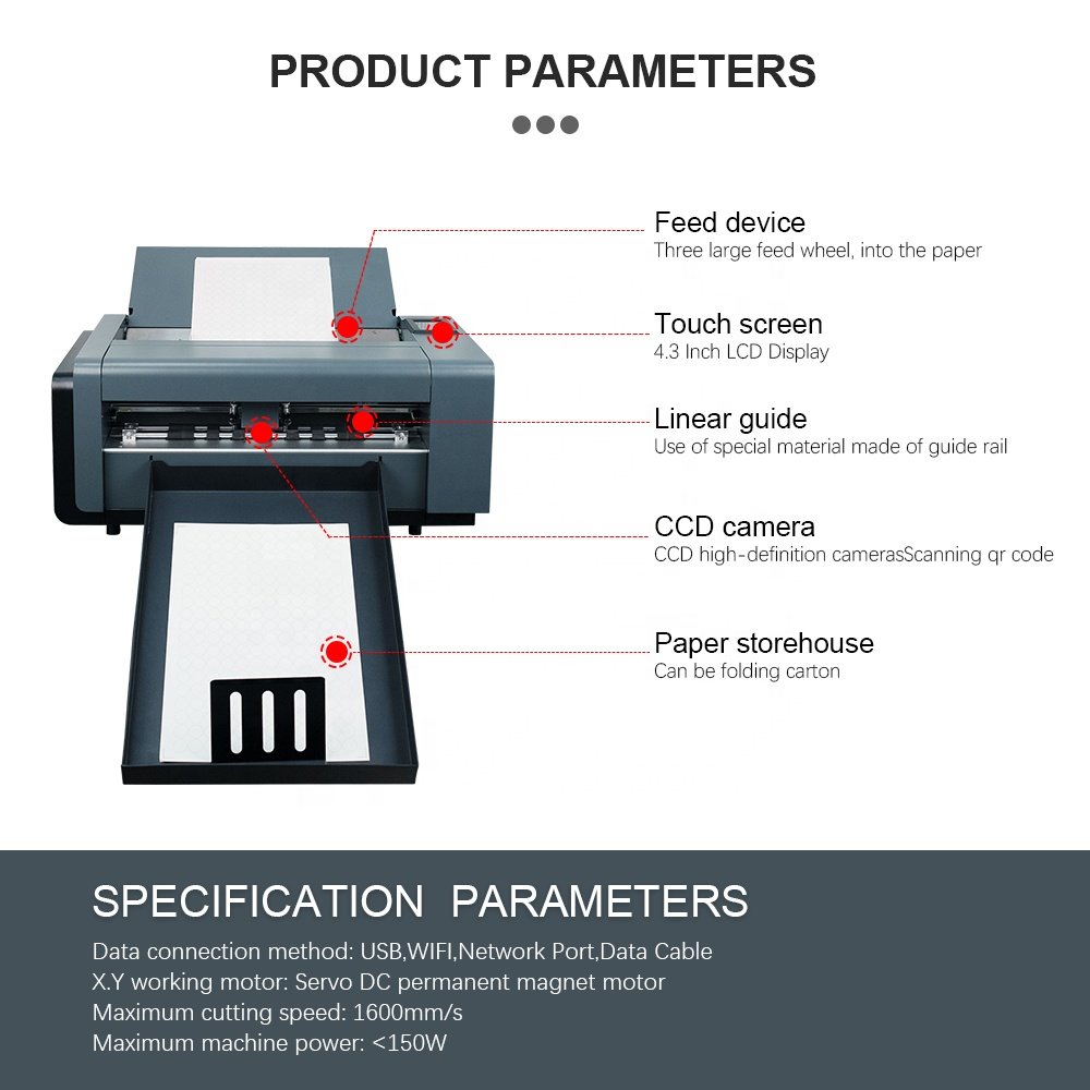 2025 Dual-Head Automated Digital A3+ Sheet Label Die Cutting Embossing Machine Servo Motor for Paper Materials