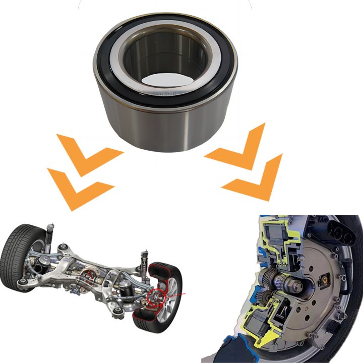 High Speed Auto Bearing Car Wheel Bearing With Hub for vw Amarok Trendline DAC35640035 Size 35x64x35