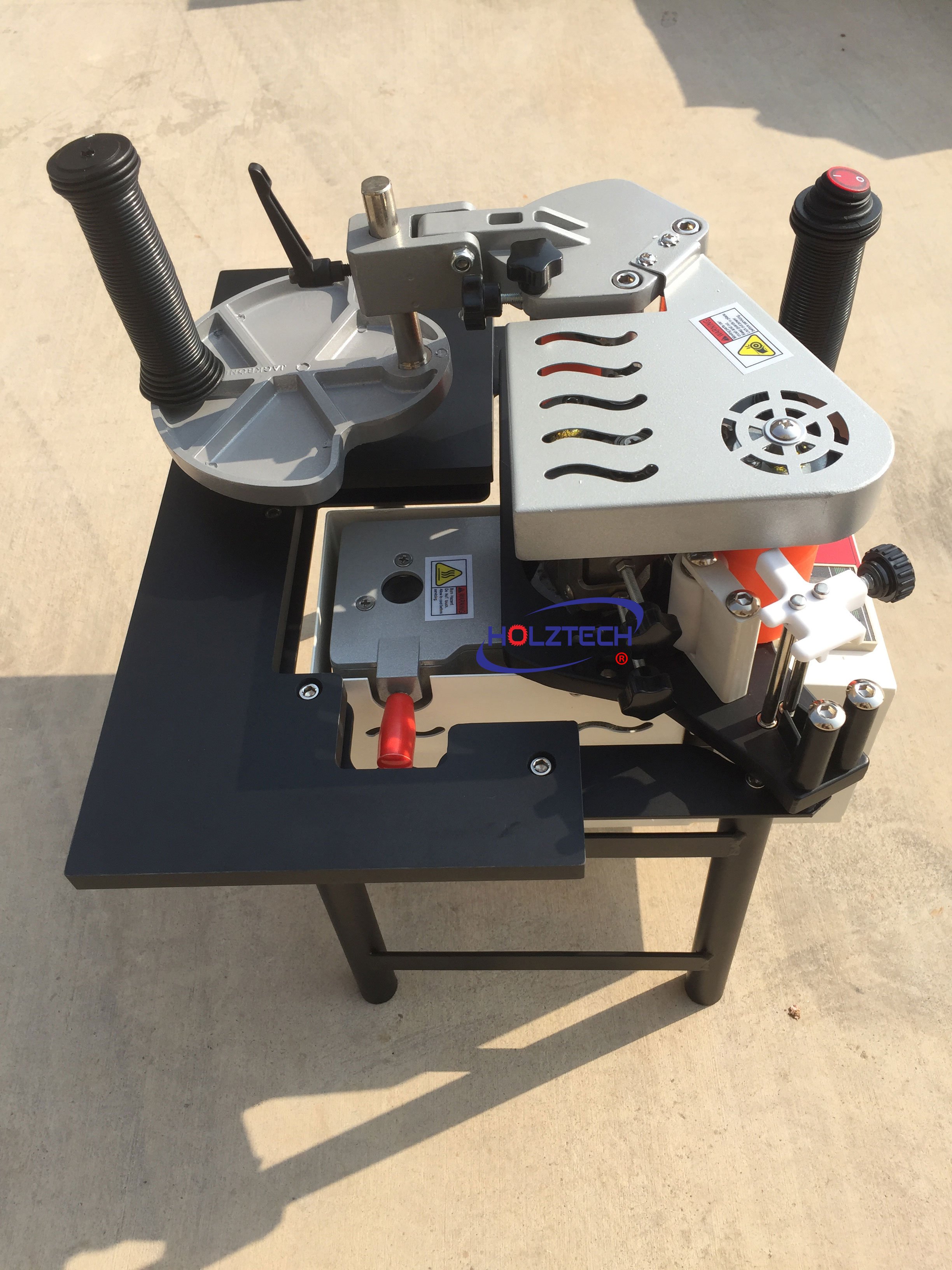 Held Small Double Curve Manual Edge Bander Banding Machine With Trimmer