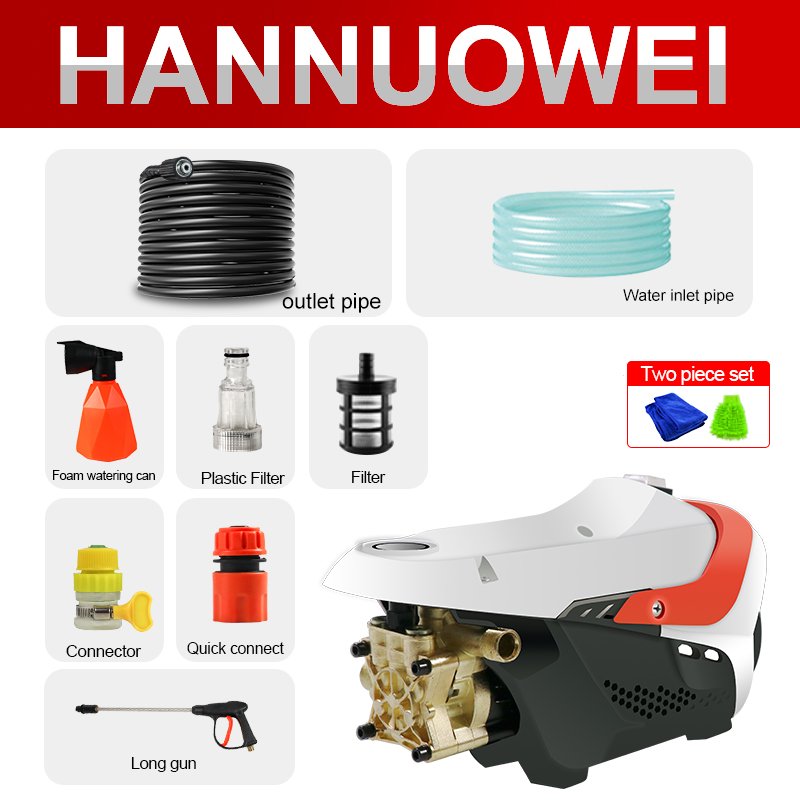 New 220v Automatic High Pressure Car Washing Machine Household Copper Wire Motor Washing Machine Car Washin