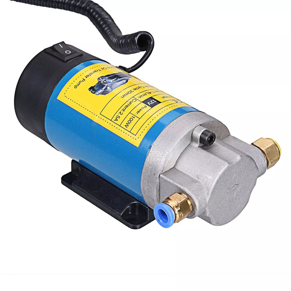 Car Engine Oil Transfer Extractor Pump DC 12V Electric 100W Fluid Transfer Pump