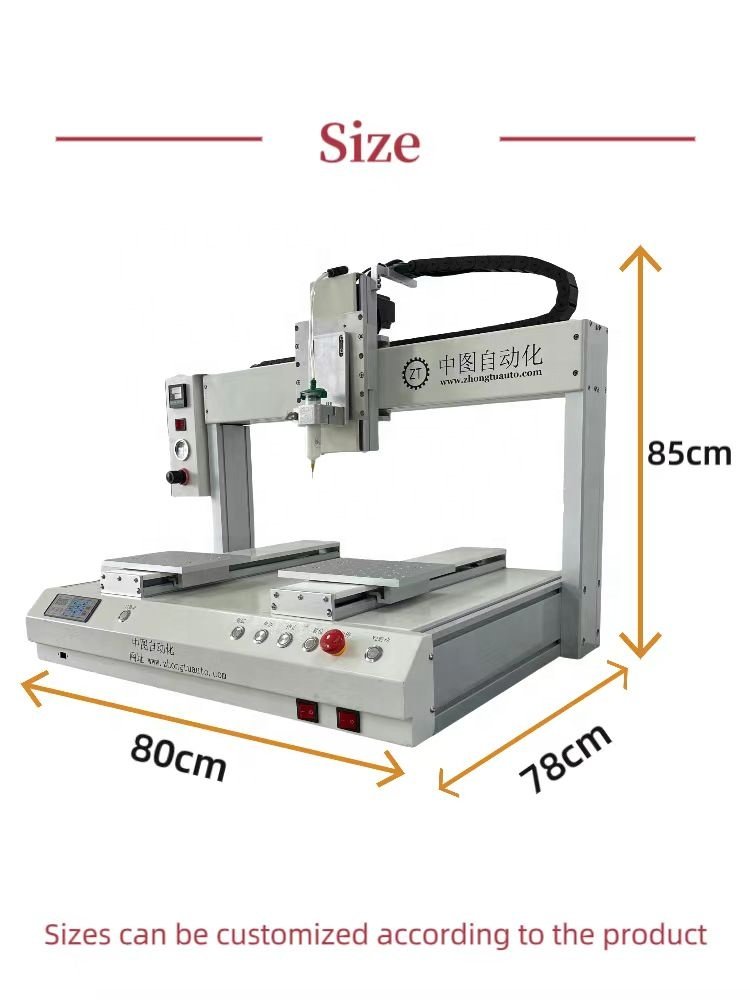 ZT-DJ441-02 LCD Glue Dispensing System Bonding Machine With 4 Axis for Glue Epoxy Adhesive Dispensing