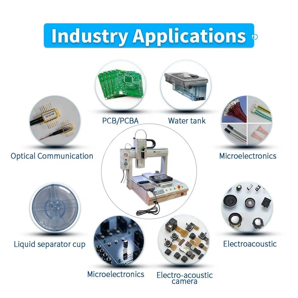 ZT-DJ441-02 LCD Glue Dispensing System Bonding Machine With 4 Axis for Glue Epoxy Adhesive Dispensing