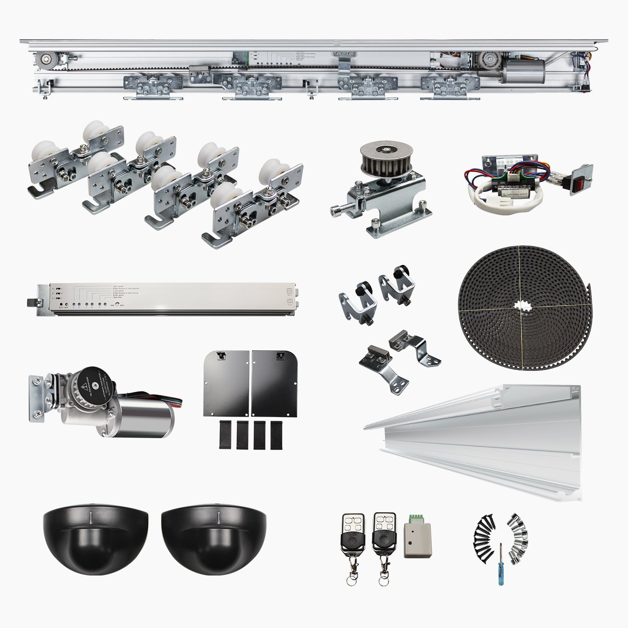 Doortec HH125 Automatic Glass Sliding Door With Sensor 55W Motor Auto Door for Hotel