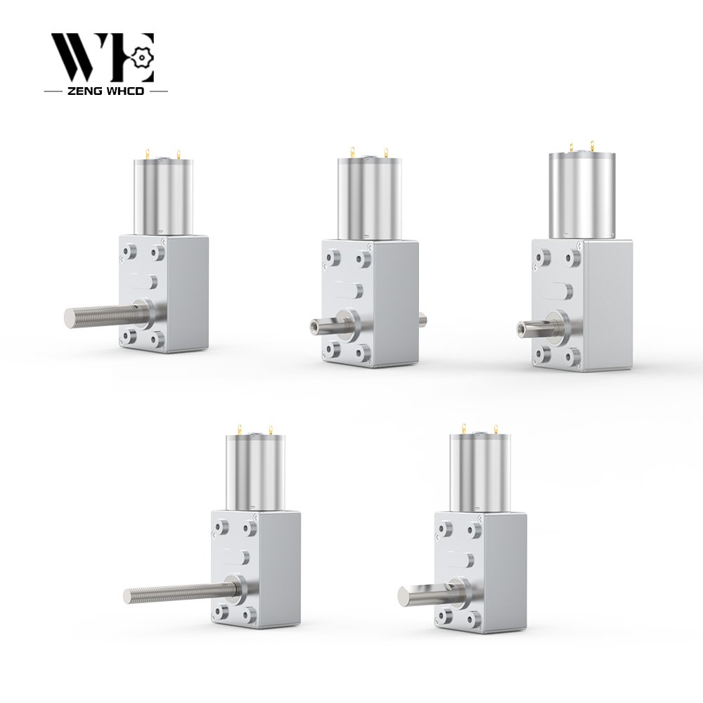 Reverse High Power Jgy 370 Self-lock Low Noise Hollow Shaft Small Dc Micro Electric Drive Worm Gear Motor 12V 24V For Winch IE 2