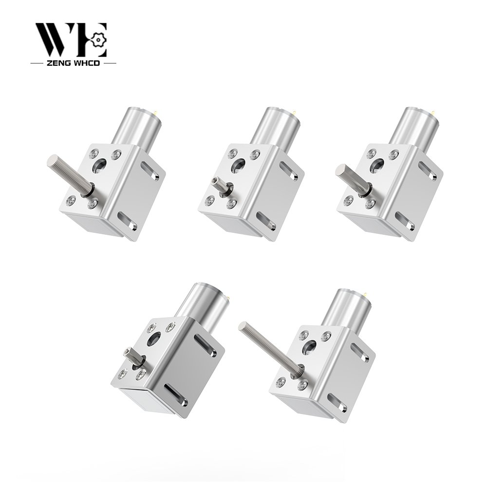 Reverse High Power Jgy 370 Self-lock Low Noise Hollow Shaft Small Dc Micro Electric Drive Worm Gear Motor 12V 24V For Winch IE 2
