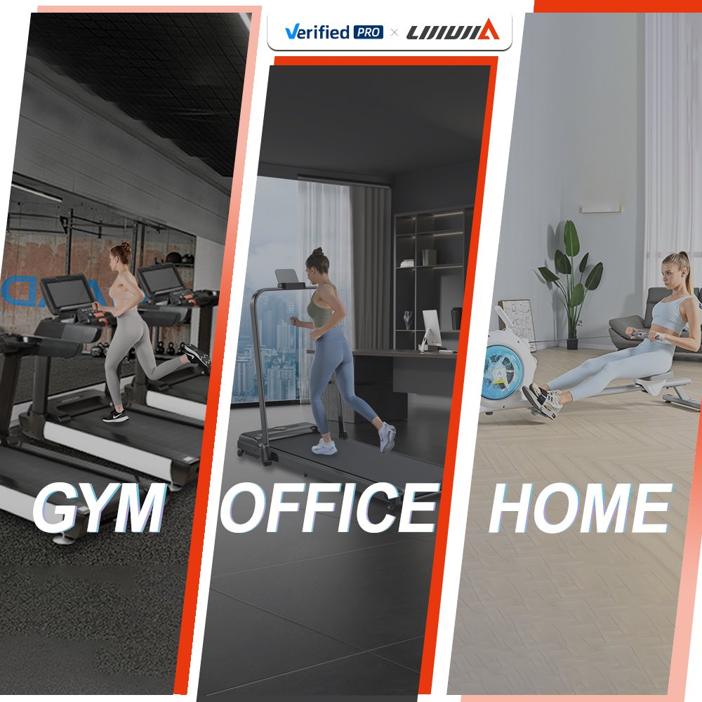 Lijiujia Hot Sale Foldable Commercial 46cm Large Running Machine Equipment Home Use Gym Fitness Motorized Treadmill