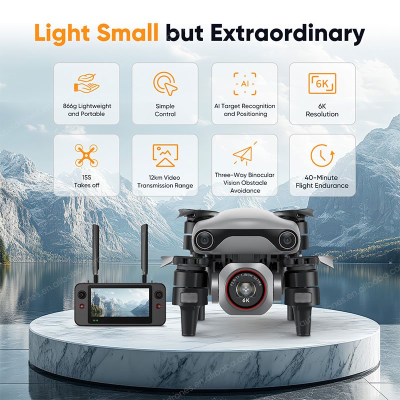 Autel Robotics EVO Lite 6K Enterprise Commercial Dron Smart UAV GPS Controle Remoto RC Drone Professional 6K Camera Quadcopter