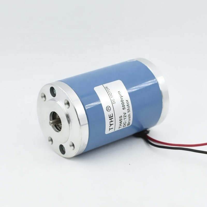TYHE Good Price Speed Adjustable 45mm Housing 12v 24v 4500rpm 4800rpm 6000rpm 7000rpm 9000 Rpm 60 Watt Brush Dc Motor with Ce