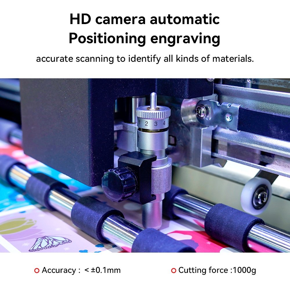 ZD350 Ultra Automatic Servo Motor 1600mm/s High Speed Paper Cutter Machine CCD Camera Kiss Full Cut A3 Sticker Cutting Machine