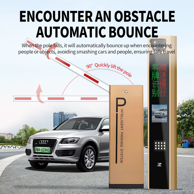 Smart Parking System 24v Dc Brushless Motor Traffic Road Rfid Car Automatic Boom Barrier Gate