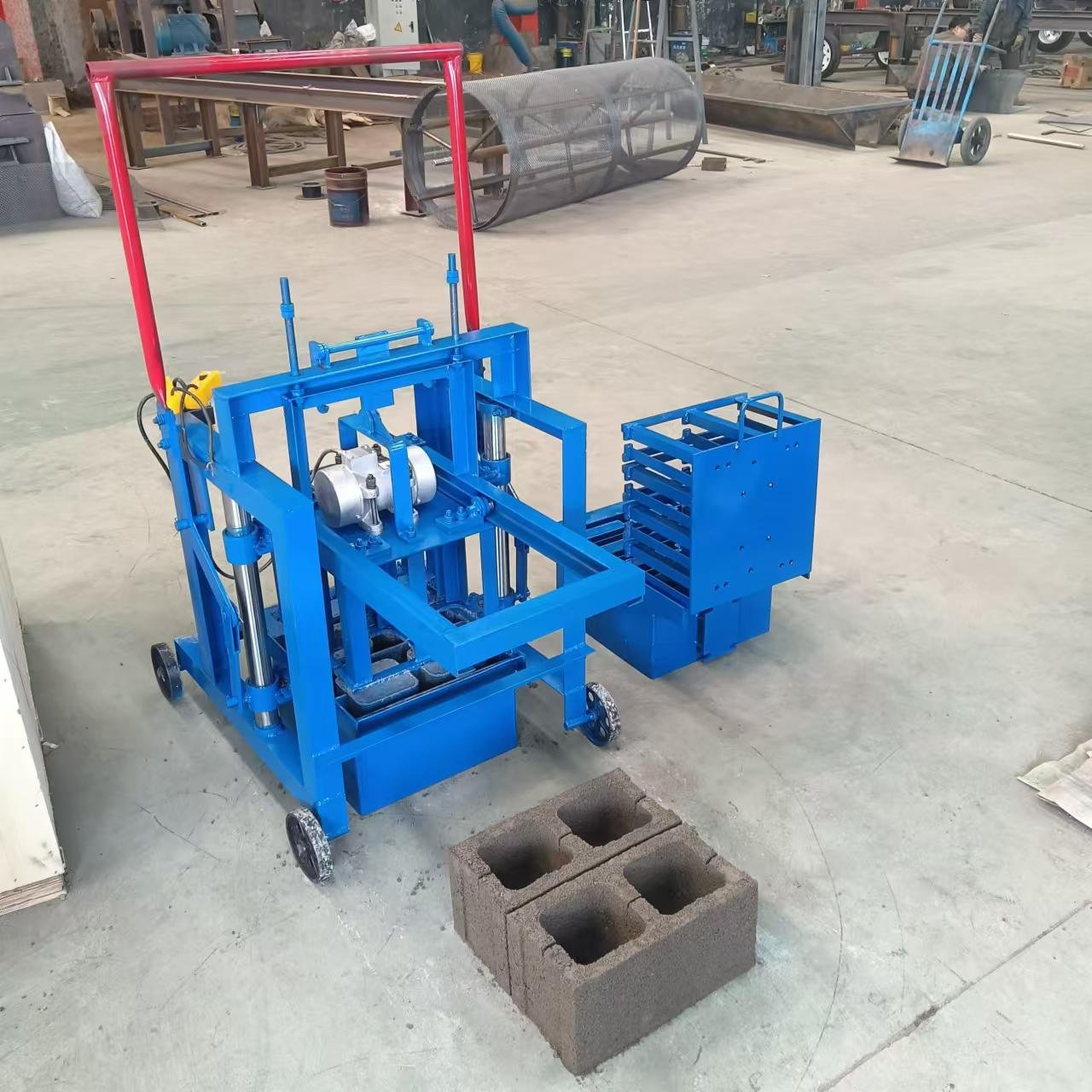 Low Cost Semi-Automatic Cement Block Making Machine Manual Interlocking Brick Machine Brick Laying Machine Price
