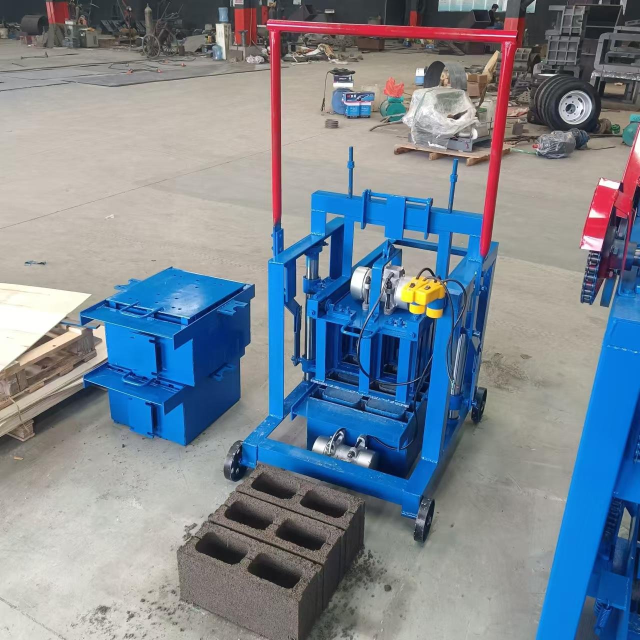 Low Cost Semi-Automatic Cement Block Making Machine Manual Interlocking Brick Machine Brick Laying Machine Price