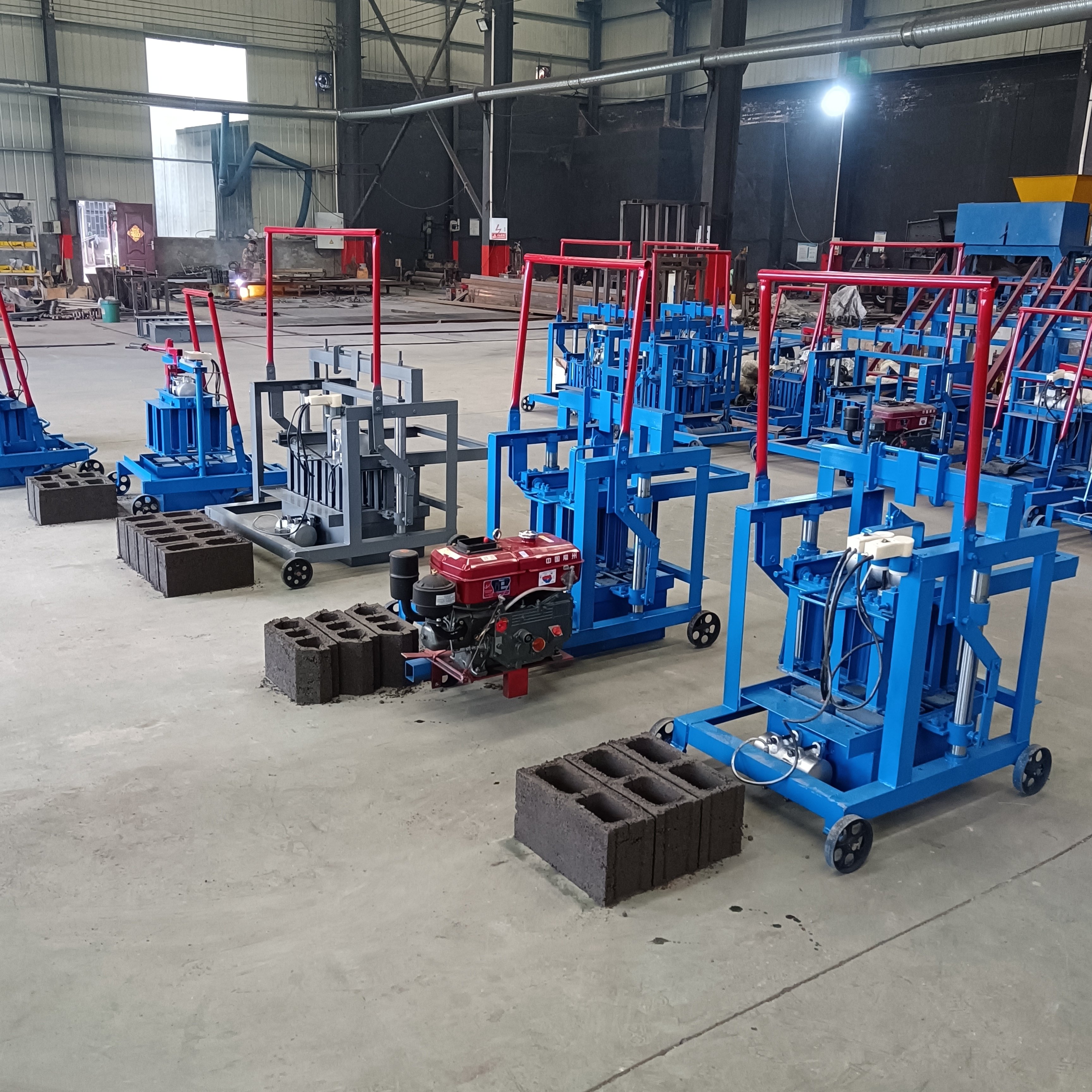 Low Cost Semi-Automatic Cement Block Making Machine Manual Interlocking Brick Machine Brick Laying Machine Price