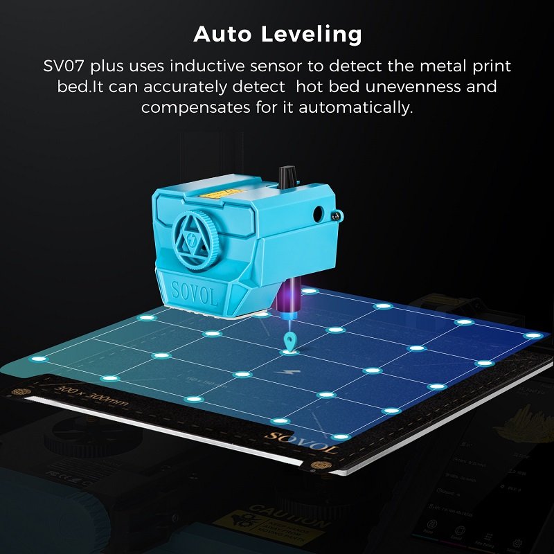 SOVOL SV07 Plus Auto Leveling Filament 10X Faster 250mm/s 3D Impresora Printer SOVOL Impresora 3D SV07plus