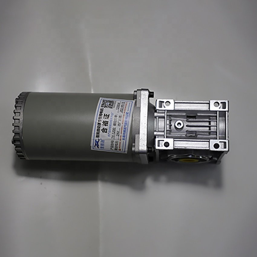 110ZYT 24V 60rpm DC Brushed Gear Motor with Dual Output Shaft Worm Gear Motor NMRV40 12V Permanent Magnet Fan Speed Ratio 60