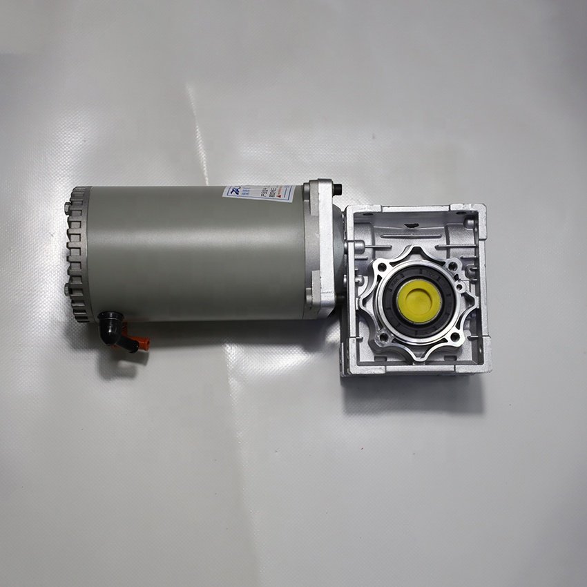 110ZYT 24V 60rpm DC Brushed Gear Motor with Dual Output Shaft Worm Gear Motor NMRV40 12V Permanent Magnet Fan Speed Ratio 60