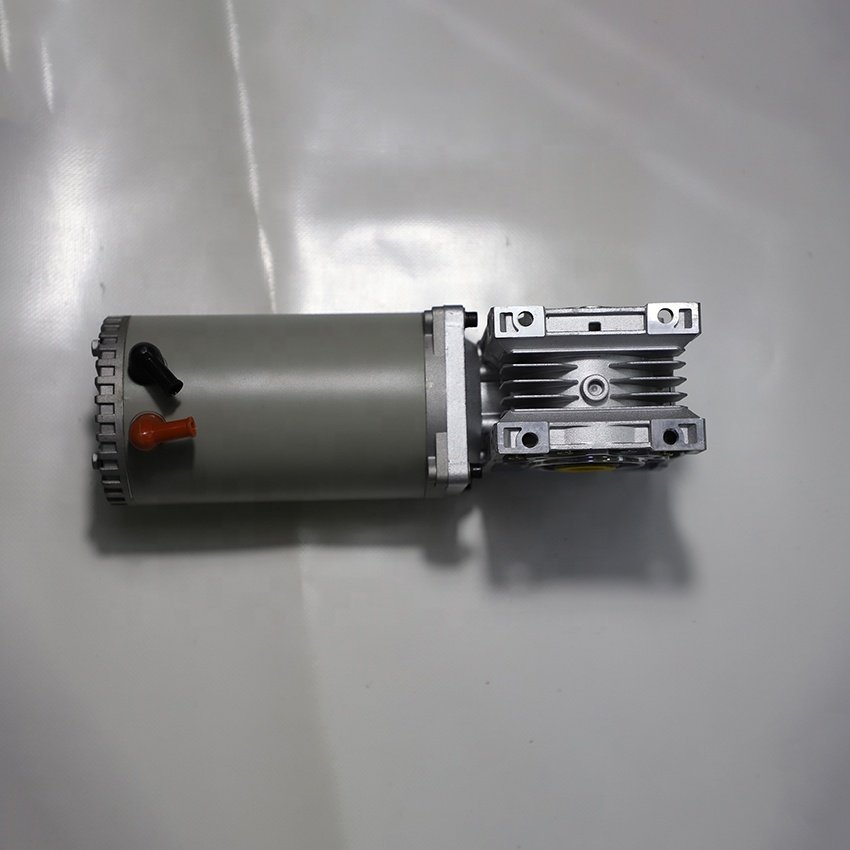 110ZYT 24V 60rpm DC Brushed Gear Motor with Dual Output Shaft Worm Gear Motor NMRV40 12V Permanent Magnet Fan Speed Ratio 60
