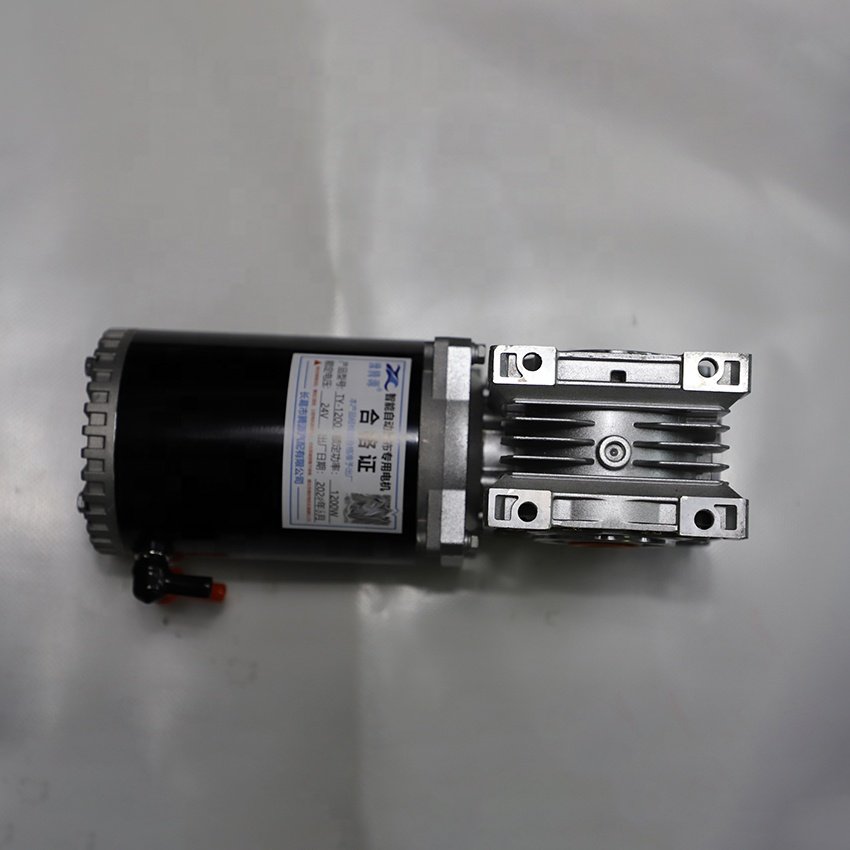 China High 900W Electric Motor 24V High Torque Low RPM Brushed DC Geared Motor Permanent Magnet Fan Boat Use 24V Volta Sale