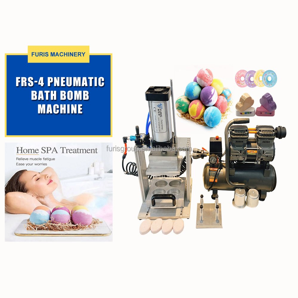 High Speed Professional Supplies Full Semi Auto Bath Bomb Balls Press Machine Set With 1/2 Rows of Boom 4/6/8 Wrapper Low Price