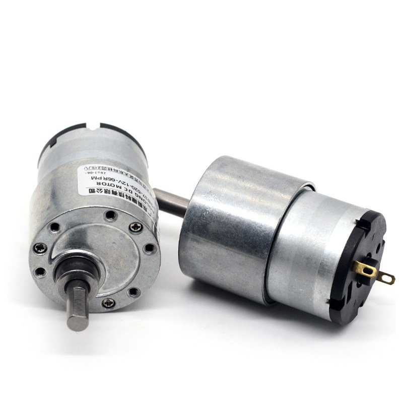 JGB37-520 6V 12V 24V Electric Gear Motor with 37mm Shaft Explosion-Proof 520 Motor 6mm Diameter Permanent Magnet Construction